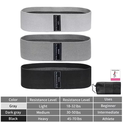 New Fabric Resistance Hip Booty Bands Glute 