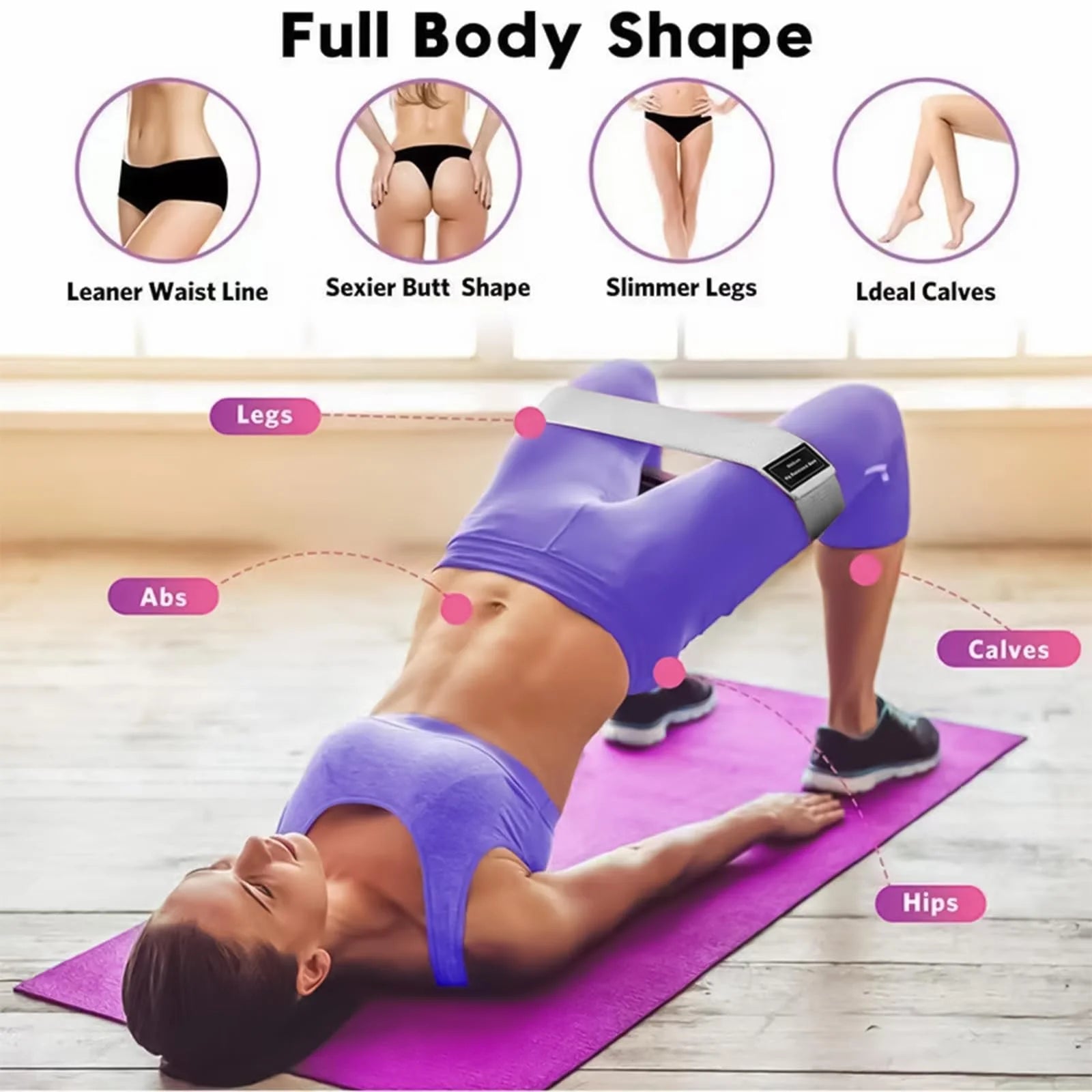New Fabric Resistance Hip Booty Bands Glute 
