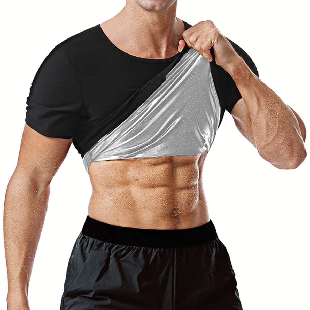 Men'S Sauna Suit Shirt 