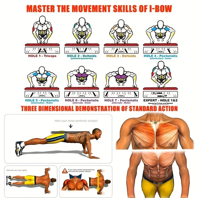 Push-Up Board Set Portable Multifunctional